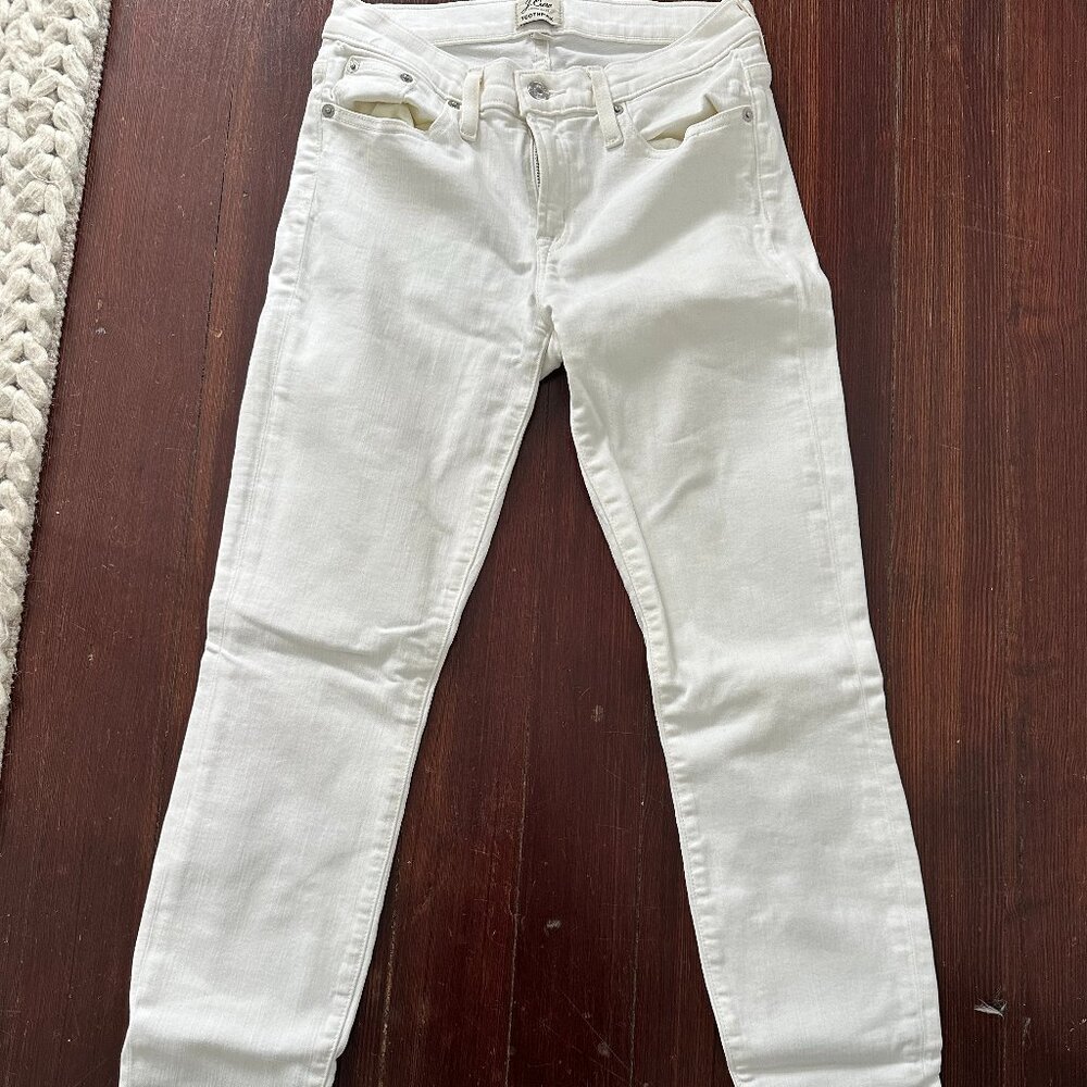 J. Crew White Skinny Jeans
